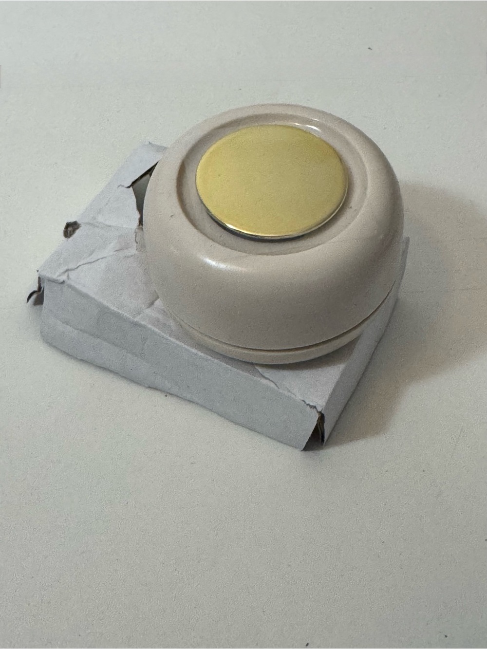 Portable Tan and Gold Wearable Fan- USB Rechargeable